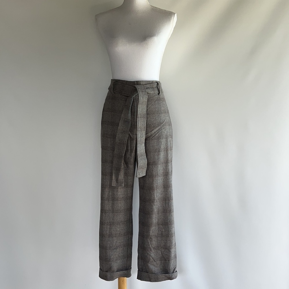 Wilfred from Aritzia Tie Front Wool-Cashmere Blend Trousers - sz 12
